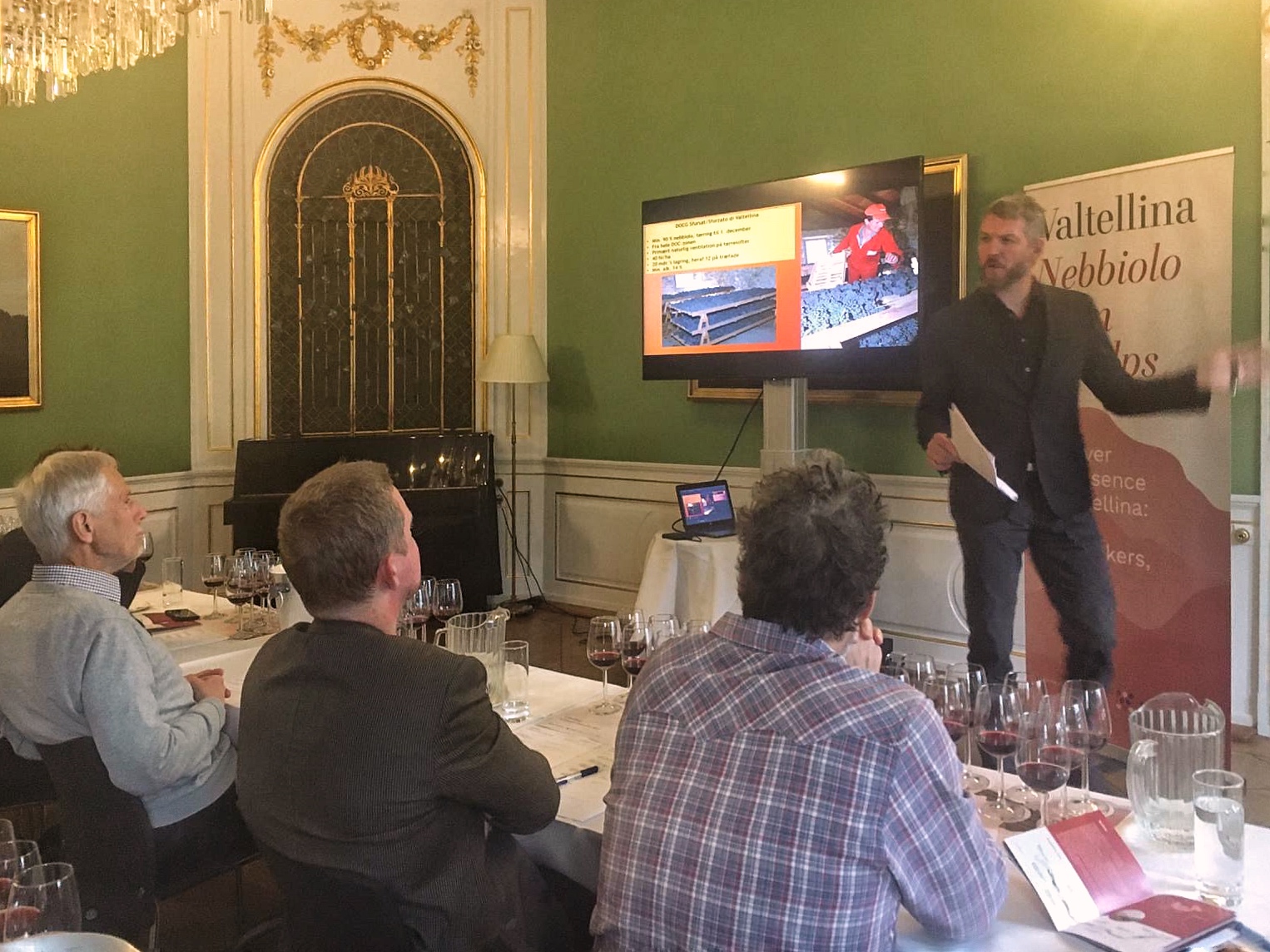 Masterclass vino Nebbiolo di valtellina a Copenaghen